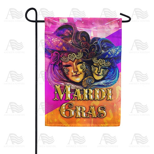 Mystical Masks Garden Flag