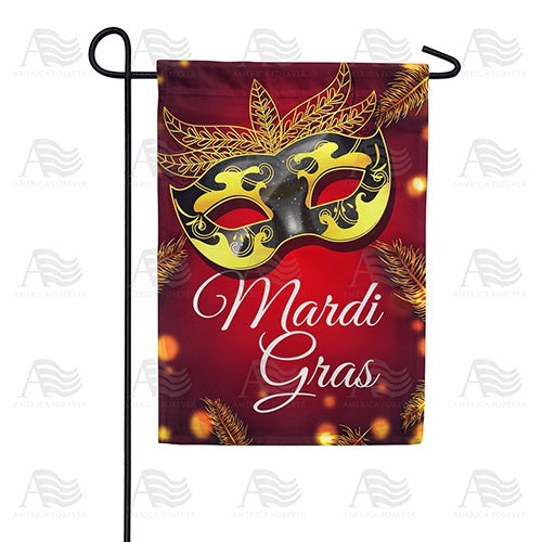 At The Mardi Gras Ball Garden Flag
