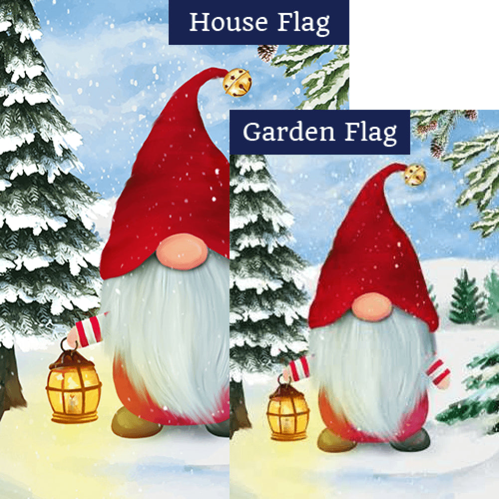 Walking In A Winter Gnomeland Flags Bundle (Set of 2)