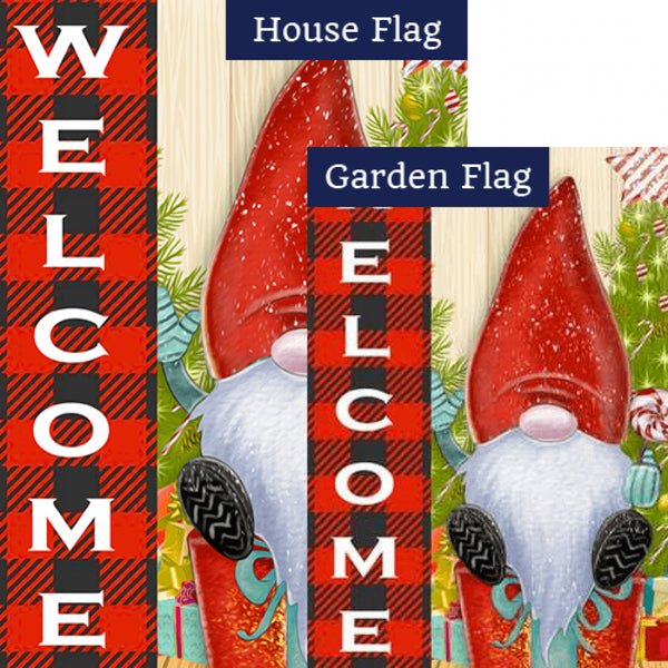 Christmas Gnome Double Sided Flags Bundle(Set of 2)