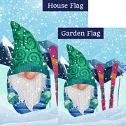 Skiing Gnome Flags Bundle (Set of 2)
