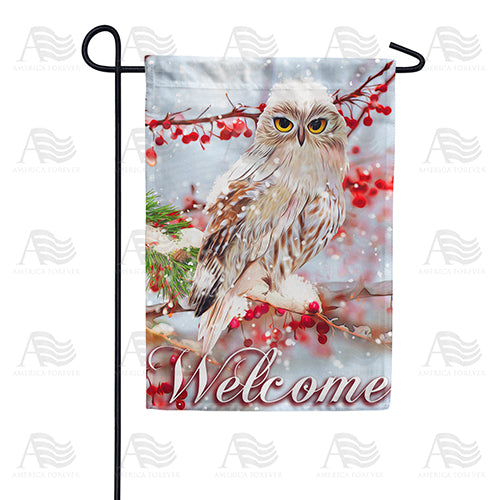 Snowy Owl Garden Flag