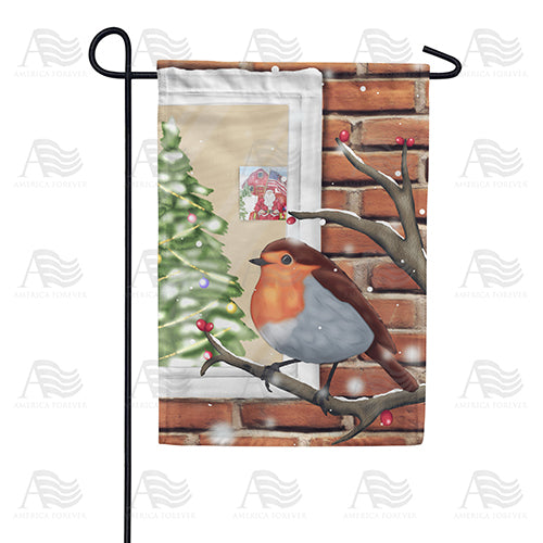 Christmas Perch Garden Flag