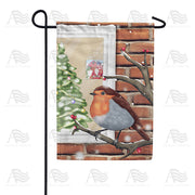 Christmas Perch Garden Flag