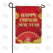 Chinese Good Fortune Garden Flag