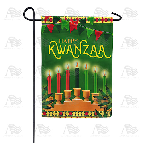Kwanzaa Kinara Garden Flag