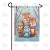 Wildlife Ready For Winter Garden Flag