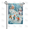 Winter Neighborhood Fun Garden Flag