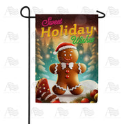 Sweet Holiday Wishes Garden Flag