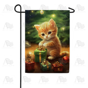 The Purrfect Present Garden Flag