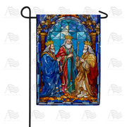 Stained Glass Royalty Garden Flag