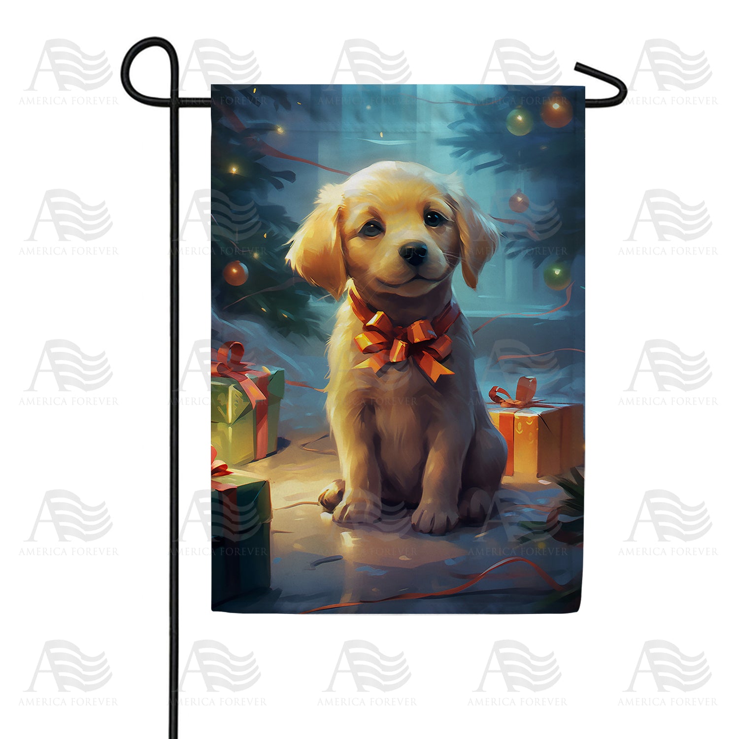 Christmas Surprise For Child Garden Flag