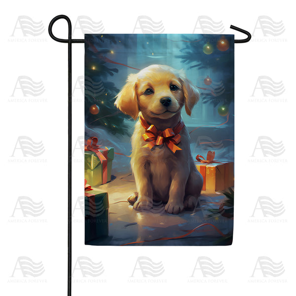 Christmas Surprise For Child Garden Flag