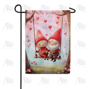 Love Gnomes Swing Garden Flag