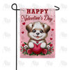 Puppy Love Valentine's Greeting Garden Flag