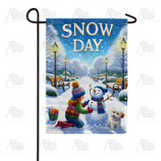 Winter Wonderland Snow Day Garden Flag