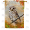 "Owl" See You In The Fall House Flag