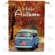 Autumn Drive House Flag