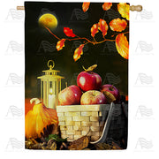 Fall Night Harvest House Flag