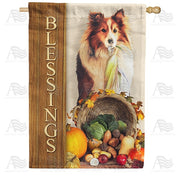 Blessings Of Companionship And Food House Flag