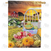 After The Day's Harvest House Flag