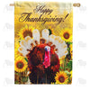 Turkey In Sunflowers House Flag