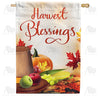 Pilgrim Hat Harvest Blessings House Flag