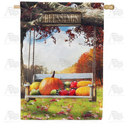 Harvest Blessings Swing House Flag