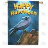 Halloween Crow House Flag
