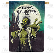 Green Zombie House Flag