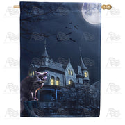 Evil Owns This House House Flag