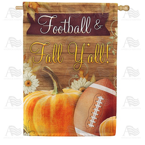 Football & Fall Y'all! House Flag