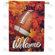 Fall Football Season House Flag