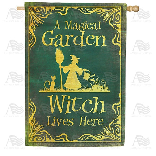 Garden Witch House Flag