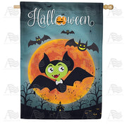 Halloween Bats House Flag