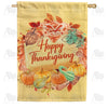 Thanksgiving Love & Gourds House Flag