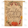 Thankful & Blessed House Flag