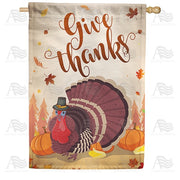 Season To Give Thanks House Flag