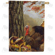 Turkey With Cornucopia House Flag