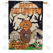 Halloween Prankster House Flag