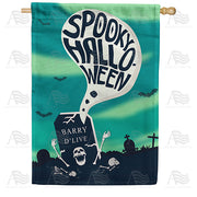 Spooky Halloween House Flag