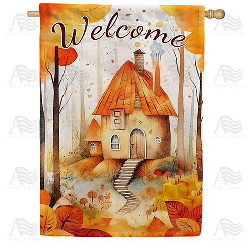 Tiny Hidden Home House Flag