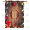 Wood Panel Lights - Monogram O House Flag