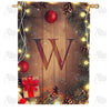 Wood Panel Lights - Monogram W House Flag
