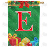 Merry Christmas - Monogram E House Flag