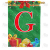 Merry Christmas - Monogram G House Flag