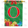 Merry Christmas - Monogram O House Flag