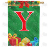 Merry Christmas - Monogram Y House Flag