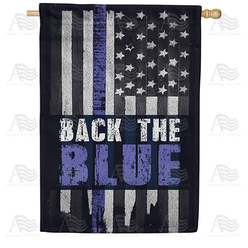 Back the Blue House Flag