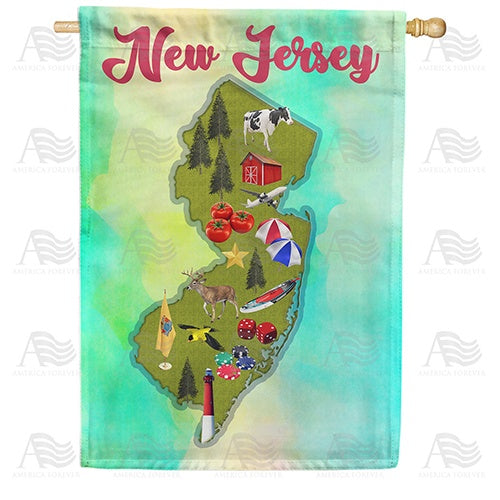New Jersey-Beaches, Casinos & More House Flag